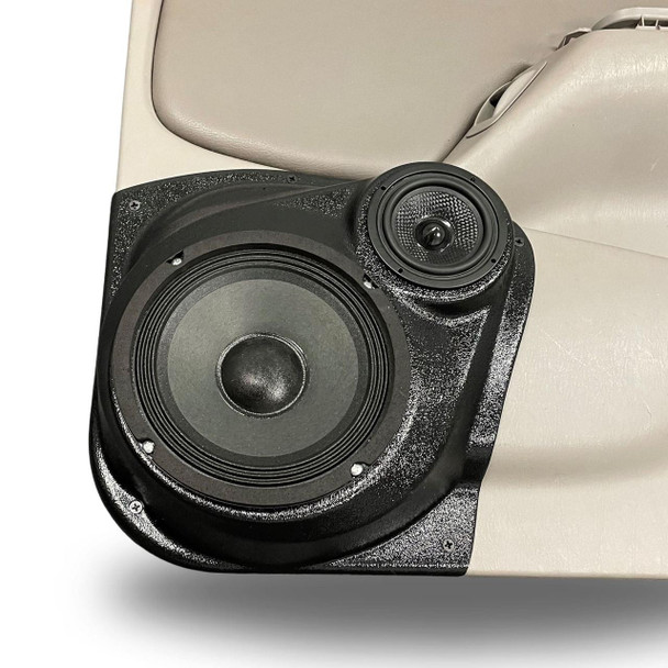 DOWN4SOUND PODS DOWN4SOUND Single 6.5" and Single 3.5" Speaker Pods for the Rear Door of a 01-04 Toyota Tacoma Crew Cab