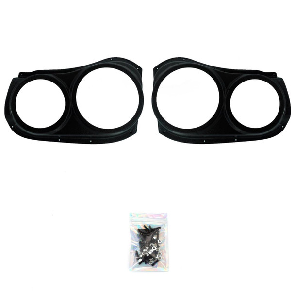 DOWN4SOUND PODS DOWN4SOUND Single 8" and Single 6.5" Speaker Pods for the Front Door of a 01-04 Toyota Tacoma Both Manual and Electric Windows
