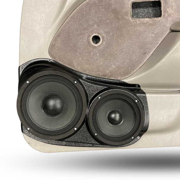 DOWN4SOUND PODS DOWN4SOUND Single 8" and Single 6.5" Speaker Pods for the Front Door of a 01-04 Toyota Tacoma Both Manual and Electric Windows