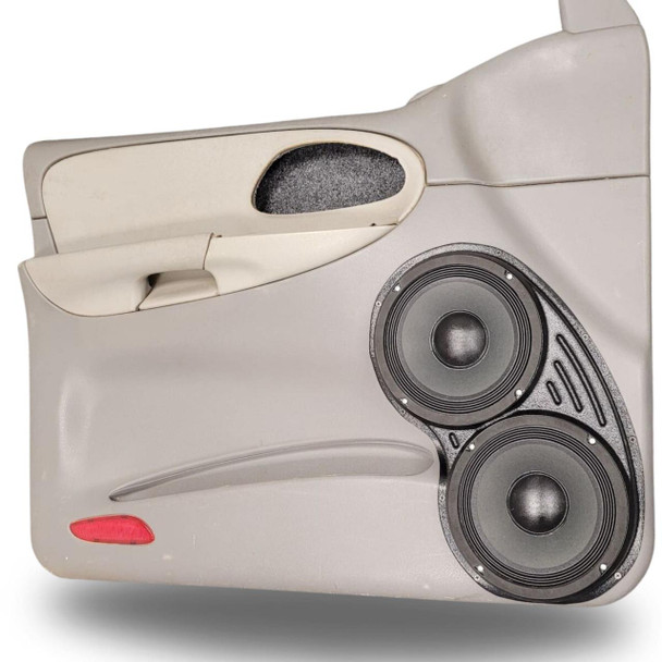 DOWN4SOUND PODS DOWN4SOUND Dual 8" Speaker Pods for the Front Door of a 02-09 Chevrolet Trailblazer SUV