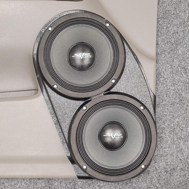DOWN4SOUND PODS DOWN4SOUND Dual 8" Speaker Pods for the Front Door of a 02-09 GMC Envoy SUV 