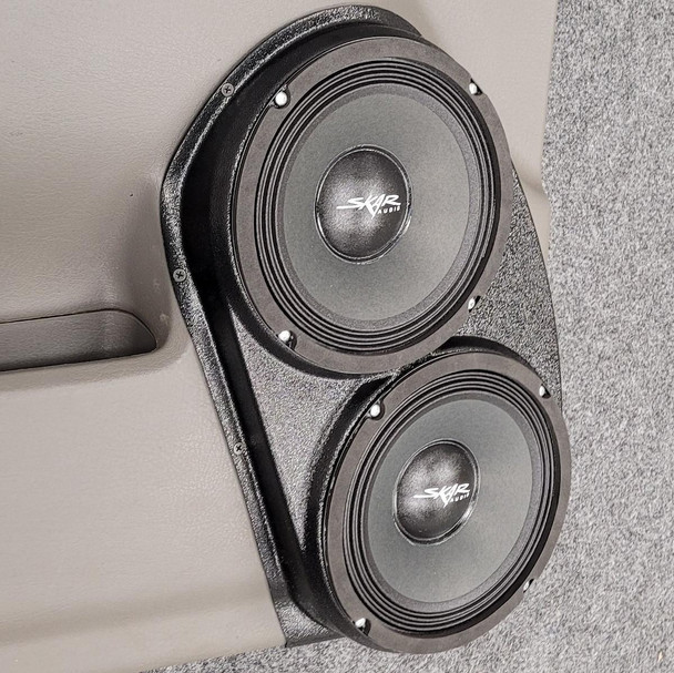 DOWN4SOUND PODS DOWN4SOUND Dual 8" Speaker Pods for the Front Door of a 02-09 GMC Envoy SUV 