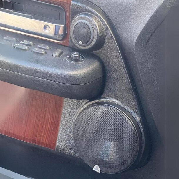 DOWN4SOUND PODS DOWN4SOUND Flangeless Single 6.5" and Single Tweeter Speaker Pods for the Front Door of a 04-08 Ford F-150