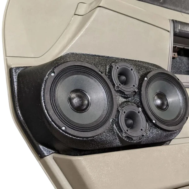DOWN4SOUND PODS DOWN4SOUND Dual 6.5" and Dual 3.5" Speaker Pods for the Front Door of a 03-07 Hummer H2 SUV