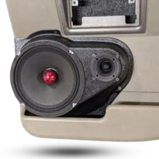 DOWN4SOUND PODS DOWN4SOUND Single 8" and Single 3.5" Speaker Pods for the Rear Door of a 03-07 Hummer H2 SUV