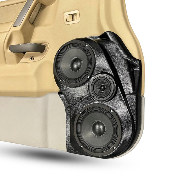 DOWN4SOUND PODS DOWN4SOUND Dual 6.5" and Single 3.5" Speaker Pods for the Front Door of a 04-14 Nissan Titan / 04-07 Nissan Armada-Infiniti QX56