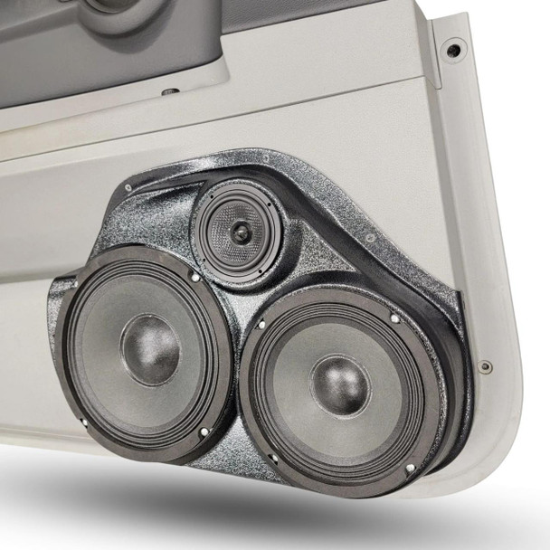 DOWN4SOUND PODS DOWN4SOUND Single 8" and Single 6.5" and Single 3.5" Speaker Pods for the Front Door of a 06-07 Dodge Charger-Dodge Magnum