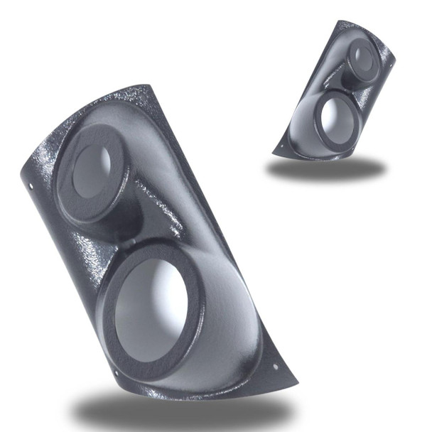 DOWN4SOUND PODS DOWN4SOUND Single 3.5" and Single Tweeter Speaker Pods for the A-Pillar of a 06-07 Hummer H3