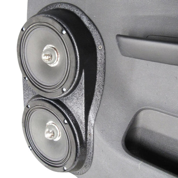 DOWN4SOUND PODS DOWN4SOUND Dual 6.5" Speaker Pods for the Rear Door of a 07-13 GM Full Size Pickup Crew Cab
