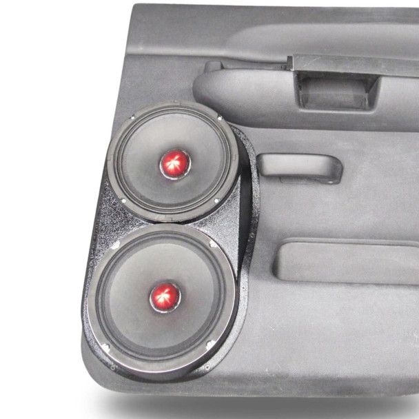 DOWN4SOUND PODS DOWN4SOUND Dual 8" Speaker Pods for the Rear Door of a 07-13 GM Full Size Pickup Crew Cab