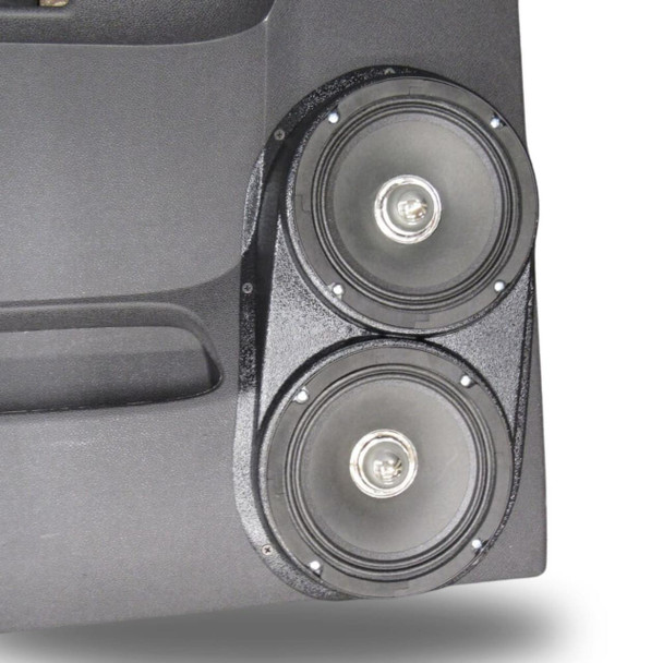 DOWN4SOUND PODS DOWN4SOUND Dual 6.5" Speaker Pods for the Rear Door of a 07-13 GM Full Size Pickup Extended Cab Manual Window