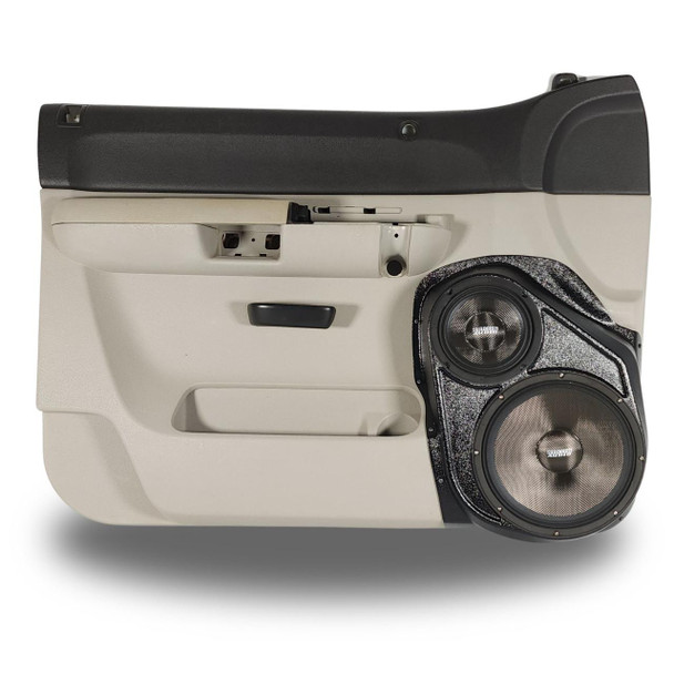 DOWN4SOUND PODS DOWN4SOUND Single 10" and Single 6.5" Speaker Pods for the Front Door of a 07-09 Chevrolet Silverado-GMC Sierra Lower Handle