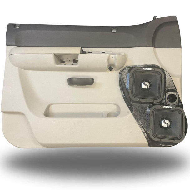DOWN4SOUND PODS DOWN4SOUND Dual 7" and Single Tweeter Speaker Pods for the Front Door of a 07-09 Chevrolet Silverado-GMC Sierra Lower Handle