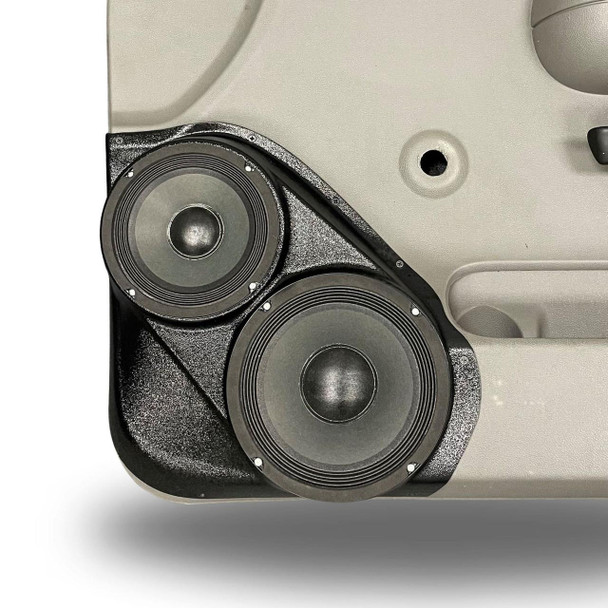 DOWN4SOUND PODS DOWN4SOUND Single 8" and Single 6.5" Speaker Pods for the Front Door of a 07-09 Chevrolet Silverado-GMC Sierra Lower Handle Manual Window