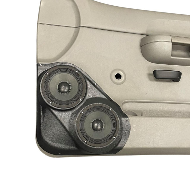 DOWN4SOUND PODS DOWN4SOUND Dual 6.5" Speaker Pods for the Front Door of a 07-09 Chevrolet Silverado-GMC Sierra Lower Handle Manual Window