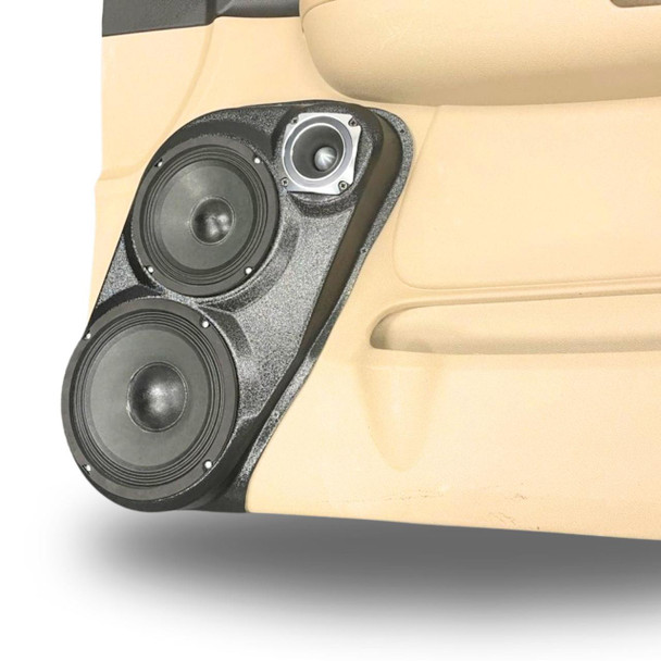 DOWN4SOUND PODS DOWN4SOUND Single 8" and Single 6.5" and Single 3.5" Speaker Pods for the Front Door of a 07-09 GM Full Size Truck Upper Handle