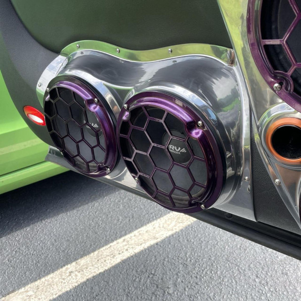 DOWN4SOUND PODS DOWN4SOUND Dual 8" Speaker Pods for the Front Door of a 07-09 GM Full Size Truck Upper Handle