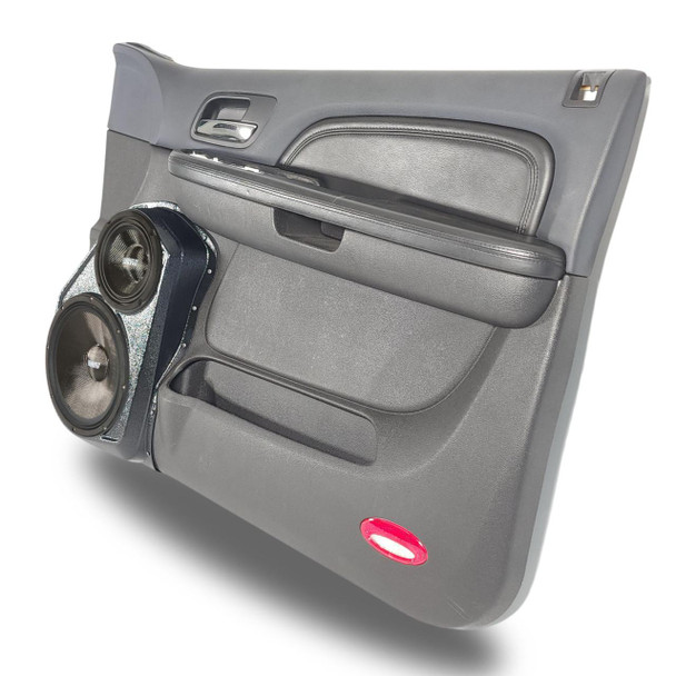 DOWN4SOUND PODS DOWN4SOUND Single 10" and Single 6.5" Speaker Pods for the Front Door of a 07-09 GM Full Size Truck Upper Handle