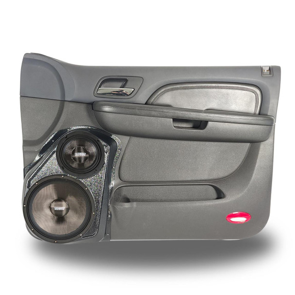 DOWN4SOUND PODS DOWN4SOUND Single 10" and Single 6.5" Speaker Pods for the Front Door of a 07-09 GM Full Size Truck Upper Handle