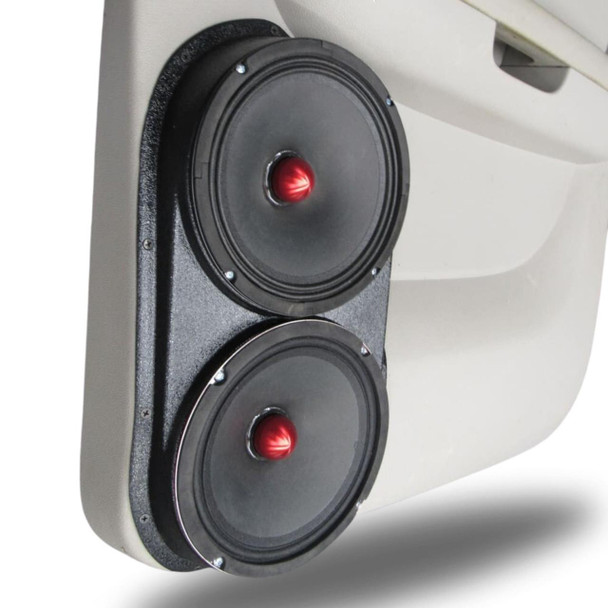 DOWN4SOUND PODS DOWN4SOUND Dual 8" Speaker Pods for the Rear Door of a 07-14 GM Full Size Truck Upper Handle