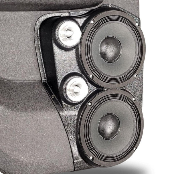 DOWN4SOUND PODS DOWN4SOUND Dual 8" and Dual Tweeter Speaker Pods for the Rear Door of a 07-14 GM Full Size Truck Upper Handle