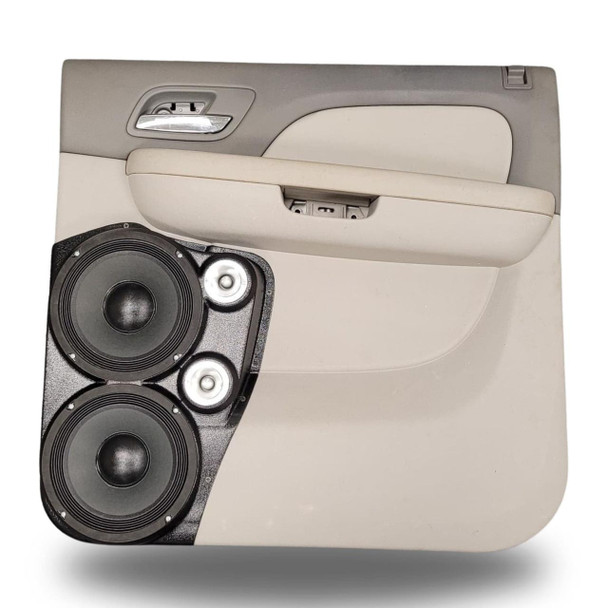 DOWN4SOUND PODS DOWN4SOUND Dual 8" and Dual Tweeter Speaker Pods for the Rear Door of a 07-14 GM Full Size Truck Upper Handle