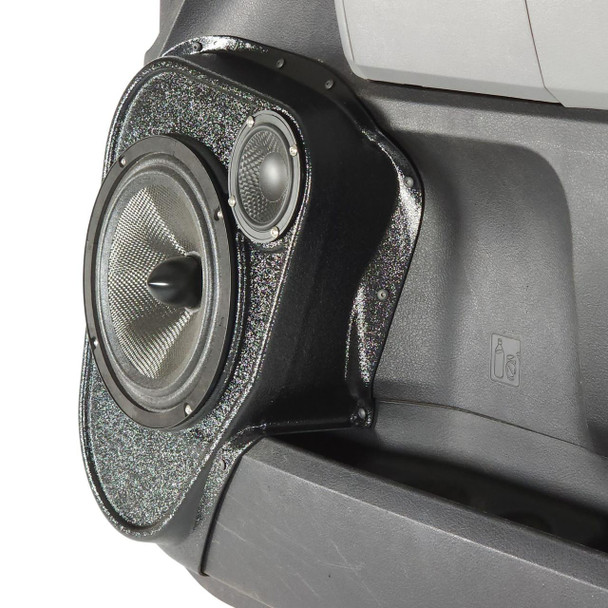 DOWN4SOUND PODS DOWN4SOUND Single 8" and Single 3.5" Speaker Pods for the Front Door of a 07-13 Toyota Tundra