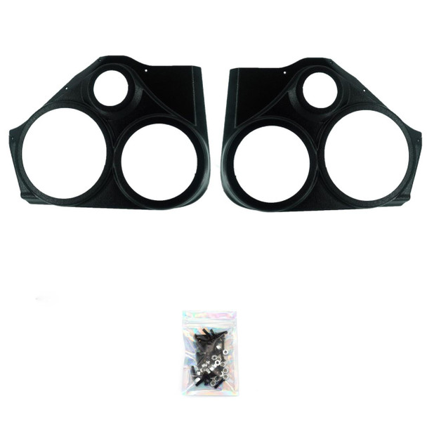 DOWN4SOUND PODS DOWN4SOUND Single 8" and Single 6.5" and Single 3.5" Speaker Pods for the Front Door of a 08-10 Chrysler 300C