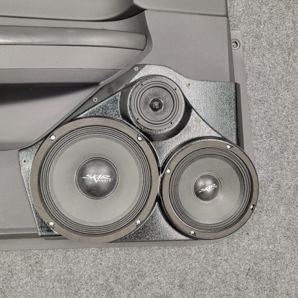 DOWN4SOUND PODS DOWN4SOUND Single 8" and Single 6.5" and Single 3.5" Speaker Pods for the Front Door of a 08-10 Chrysler 300C