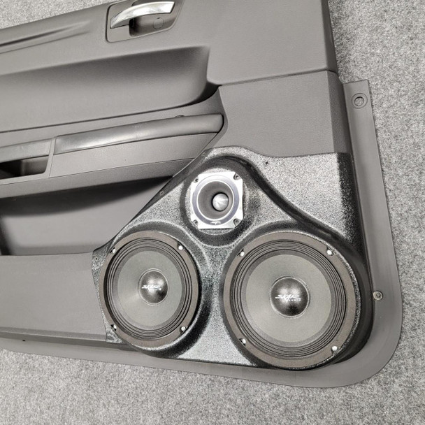 DOWN4SOUND PODS DOWN4SOUND Dual 6.5" and Single 3.5" Speaker Pods for the Front Door of a 08-10 Chrysler 300C