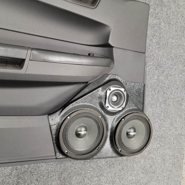 DOWN4SOUND PODS DOWN4SOUND Dual 6.5" and Single 3.5" Speaker Pods for the Front Door of a 08-10 Chrysler 300C