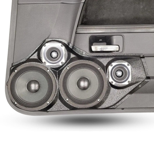 DOWN4SOUND PODS DOWN4SOUND Dual 6.5" and Dual 3.5" Speaker Pods for the Front Door of a 08-14 Dodge Challenger
