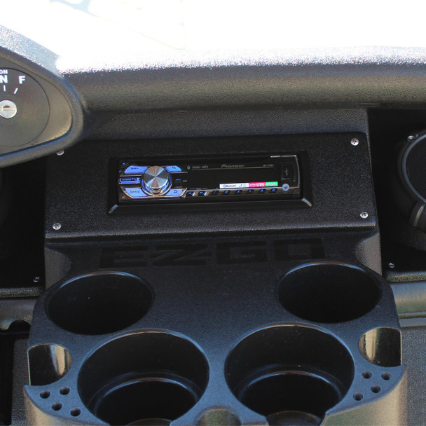 DOWN4SOUND PODS DOWN4SOUND Single DIN Head Unit Speaker Pods for the Dash of a 08-22 E-Z-Go RXV-E-Z-Go 2FIVE