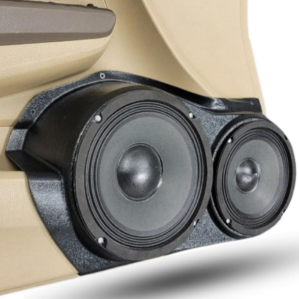 DOWN4SOUND PODS DOWN4SOUND Single 8" and Single 6.5" Speaker Pods for the Front Door of a 08-12 Honda Accord 4 Door