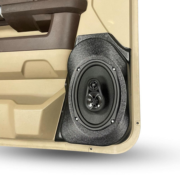 DOWN4SOUND PODS DOWN4SOUND Single 6.00 in x 9.00 in Speaker Pods for the Front Door of a 09-18 Dodge Ram-Dodge Ram