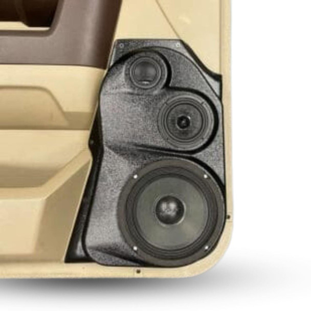 DOWN4SOUND PODS DOWN4SOUND Single 6.5" and Single 3.5" and Single Tweeter Speaker Pods for the Front Door of a 09-18 Dodge Ram-Dodge Ram