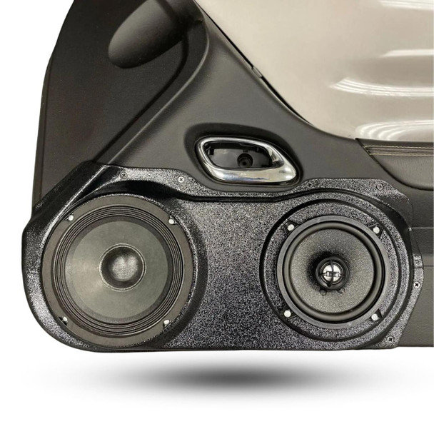 DOWN4SOUND PODS DOWN4SOUND Single 6.5" and Single 5.25 in Speaker Pods for the Front Door of a 10-15 Chevrolet Camaro