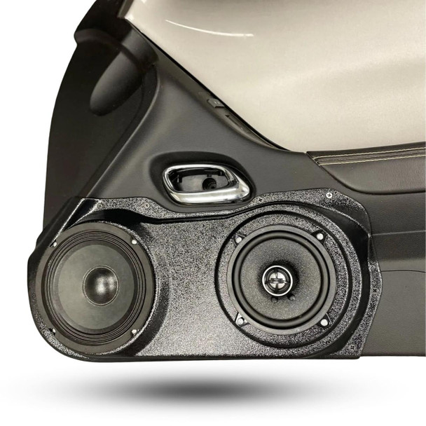 DOWN4SOUND PODS DOWN4SOUND Single 6.5" and Single 5.25 in Speaker Pods for the Front Door of a 10-15 Chevrolet Camaro