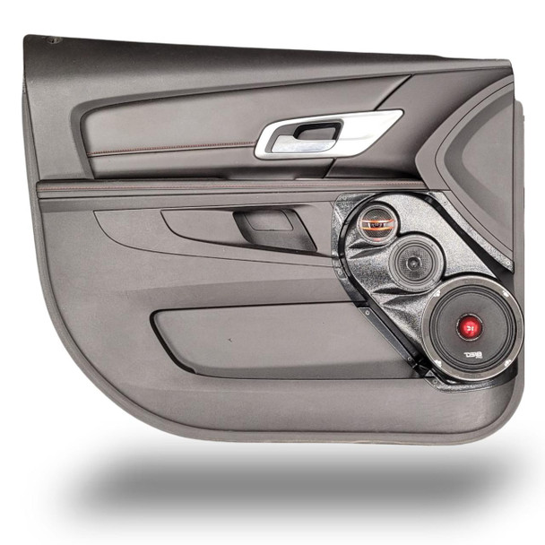DOWN4SOUND PODS DOWN4SOUND Single 6.5" and Single 3.5" and Single Tweeter Speaker Pods for the Front Door of a 10-17 Chevrolet Equinox-GMC Terrain SUV