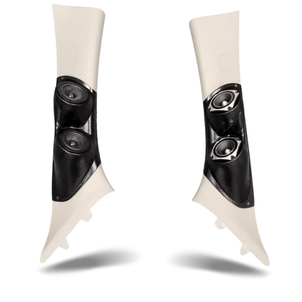 DOWN4SOUND PODS DOWN4SOUND Dual 3.5" Speaker Pods for the A-Pillar of a 10-17 Chevrolet Equinox-GMC Terrain SUV