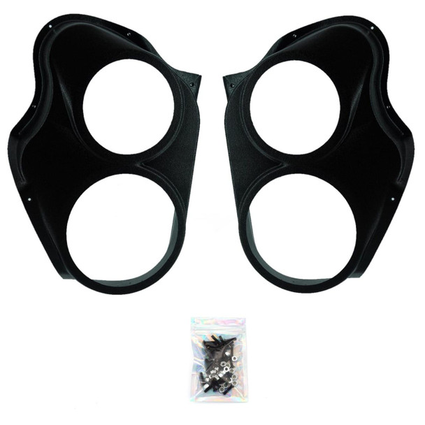 DOWN4SOUND PODS DOWN4SOUND Single 8" and Single 6.5" Speaker Pods for the Front Door of a 10-13 Chevrolet Silverado-GMC Sierra Lower Handle