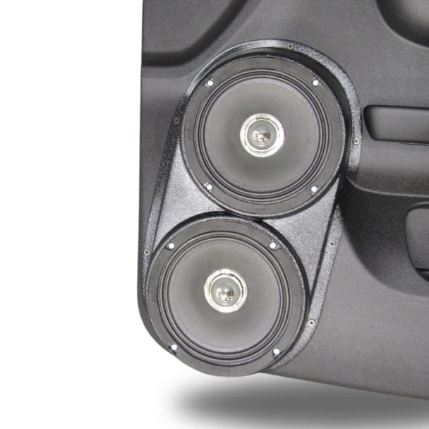 DOWN4SOUND PODS DOWN4SOUND Dual 6.5" Speaker Pods for the Front Door of a 10-13 Chevrolet Silverado-GMC Sierra Lower Handle