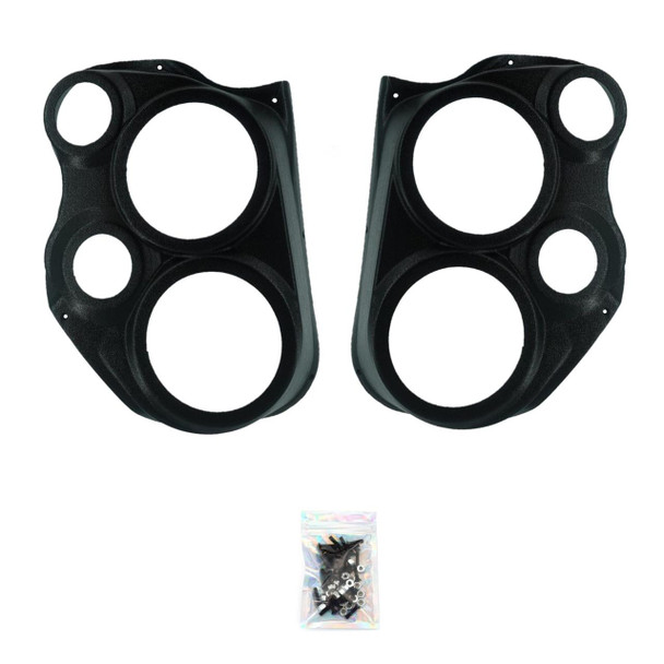 DOWN4SOUND PODS DOWN4SOUND Dual 6.5" and Dual 3.5" Speaker Pods for the Front Door of a 10-13 Chevrolet Silverado-GMC Sierra Lower Handle