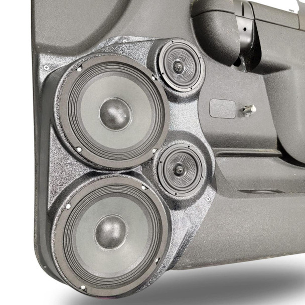 DOWN4SOUND PODS DOWN4SOUND Dual 6.5" and Dual 3.5" Speaker Pods for the Front Door of a 10-13 Chevrolet Silverado-GMC Sierra Lower Handle