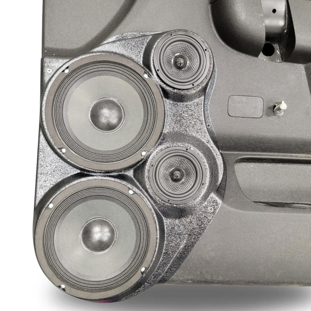 DOWN4SOUND PODS DOWN4SOUND Dual 6.5" and Dual 3.5" Speaker Pods for the Front Door of a 10-13 Chevrolet Silverado-GMC Sierra Lower Handle