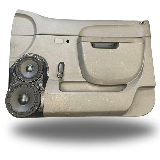 DOWN4SOUND PODS DOWN4SOUND Single 8" and Single 6.5" Speaker Pods for the Front Door of a 10-13 Chevrolet Silverado-GMC Sierra Lower Handle Manual Window