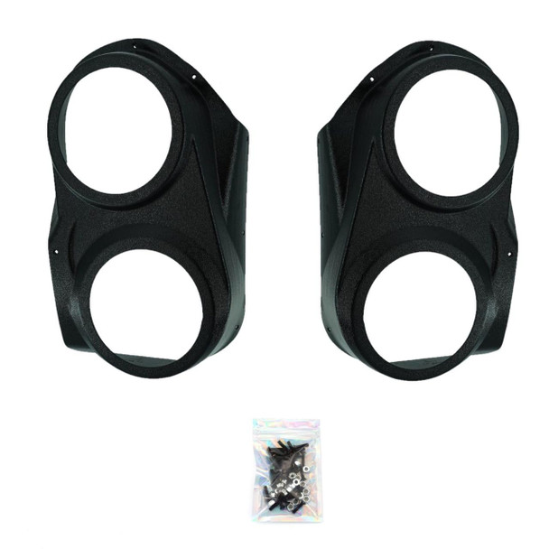 DOWN4SOUND PODS DOWN4SOUND Dual 6.5" Speaker Pods for the Front Door of a 10-13 Chevrolet Silverado-GMC Sierra Lower Handle Manual Window