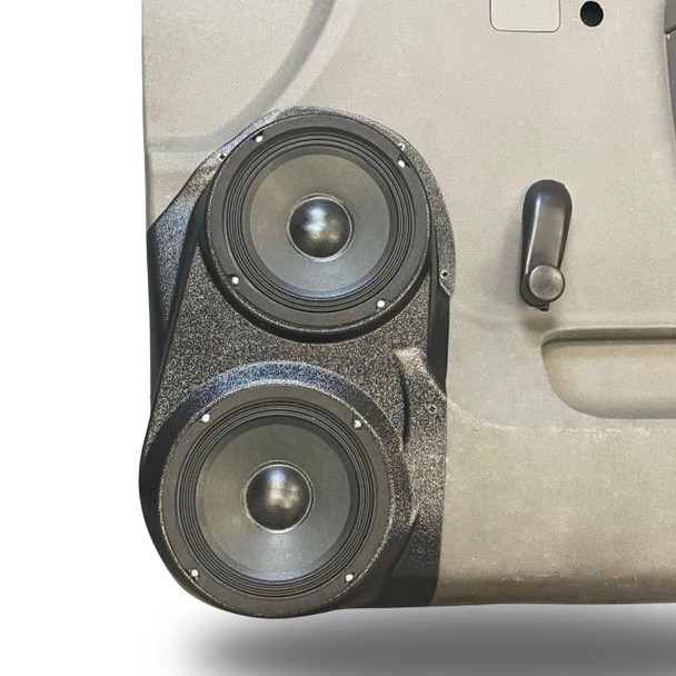 DOWN4SOUND PODS DOWN4SOUND Dual 6.5" Speaker Pods for the Front Door of a 10-13 Chevrolet Silverado-GMC Sierra Lower Handle Manual Window