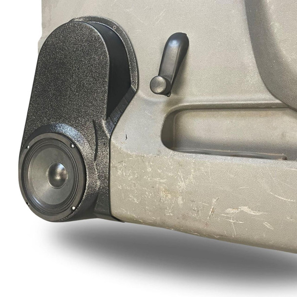 DOWN4SOUND PODS DOWN4SOUND Single 6.5" Speaker Pods for the Front Door of a 10-13 Chevrolet Silverado-GMC Sierra Lower Handle Manual Window