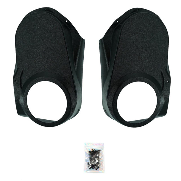 DOWN4SOUND PODS DOWN4SOUND Single 6.5" Speaker Pods for the Front Door of a 10-13 Chevrolet Silverado-GMC Sierra Lower Handle Manual Window